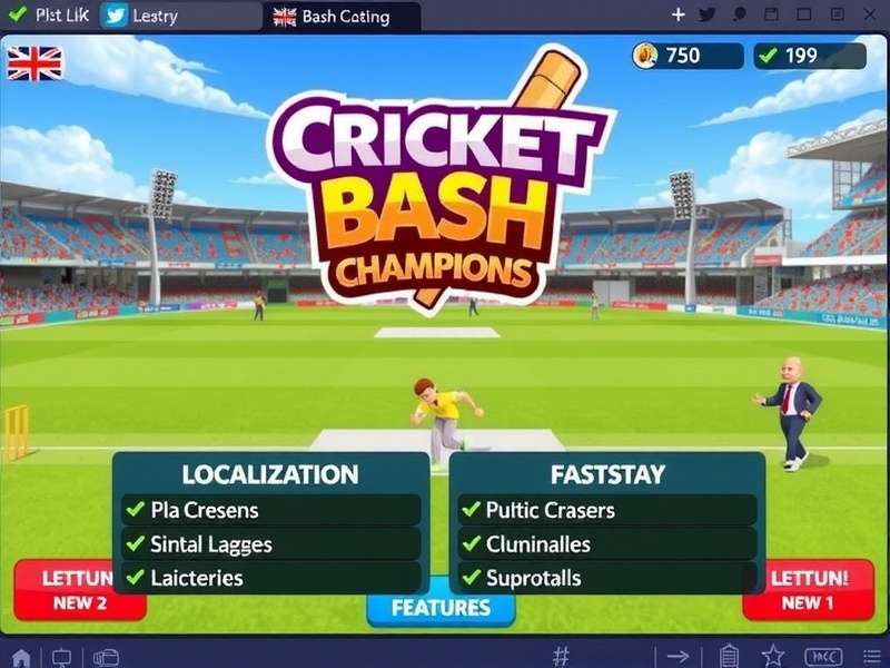 Cricket Bash Champions Localization Features